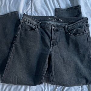 Old Navy WOW Boyfriend Charcoal Denim Pants size 12